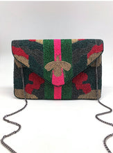 Load image into Gallery viewer, Beaded Camo Bee Clutch
