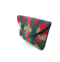Load image into Gallery viewer, Mini Beaded Camo Bee Clutch
